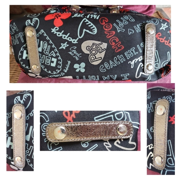 ■RESERVED■for @damother1985 EUC/Coach Poppy Lurex Luxey Glam Satchel, Metallic - Picture 16 of 16